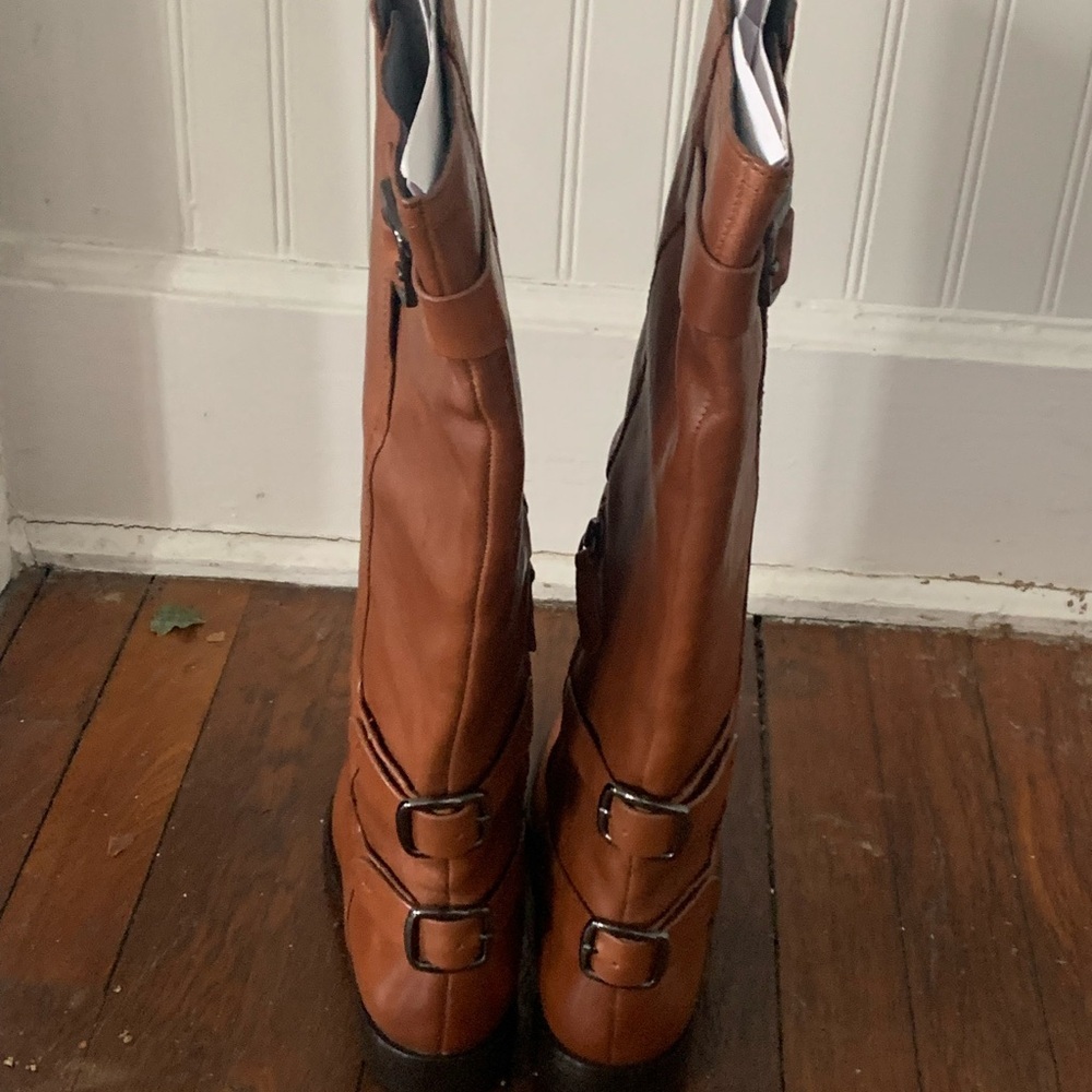 Franco Sarto Tan Over the Knee Boots - Picture 7 of 10